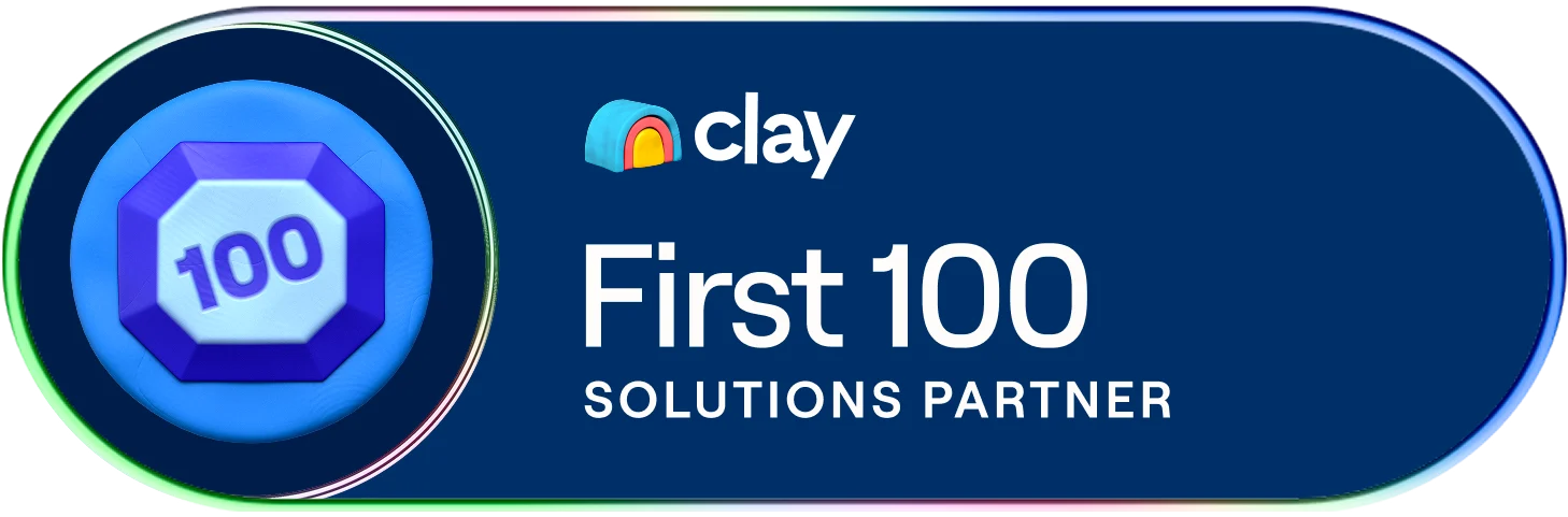 Clay First 100 Solutions Partner badge